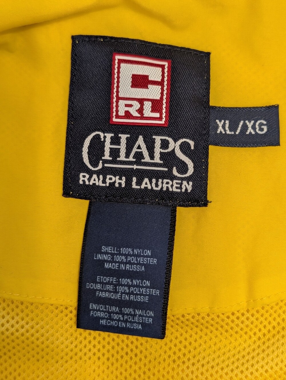 Vintage Chaps Ralph Lauren Lightweight Windbreaker Jacket XL